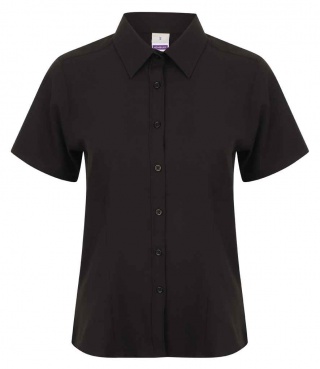 Henbury H596 Ladies Short Sleeve Wicking Shirt